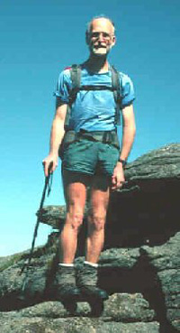 The Author in his element, at Great Mis Tor, Dartmoor, south-west England, July 1999. Photo by Antony Galton. The Author in his element, at Great Mis Tor, Dartmoor, south-west England, July 1999. Photo by Antony Galton.